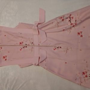 Ted Baker pink floral dress . Size two